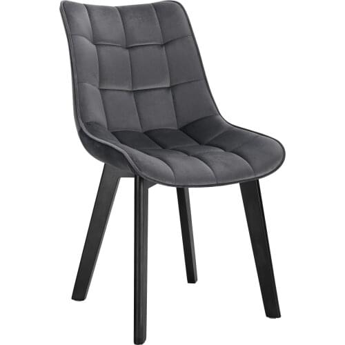 1PC Velvet Dining Chair Wood Seat Legs Modern Comfortable Chair for Kitchen Bedroom Living Room Home Kitchen Furniture