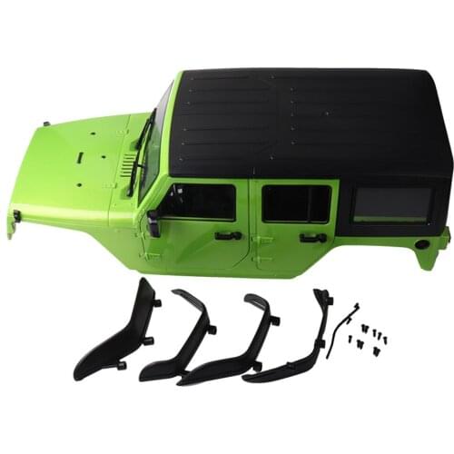 RCTOYFUN Green Hard Plastic Wheelbase Simulation Car Body Shell Remodel Accessory For 1:10 RC Crawler Axial SCX10 90046 90047