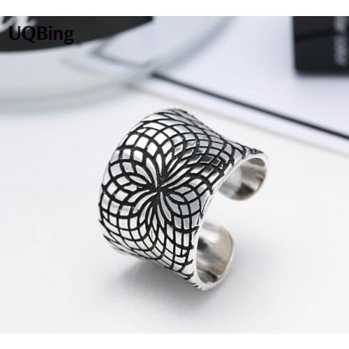 Simple Style Retro Silver Open Ring 925 Silver Ring For Women Jewelry Finger Ring For Party Birthday Gift
