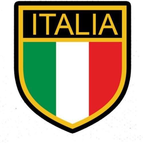Badge Logo Car Sticker Decal Flag ITALY Car Sticker Shield Motorcycle Car Window Body Decorative PVC Stickers Accessories