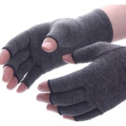 1 Pair Compression Arthritis Gloves Premium Arthritic Joint Pain Relief Hand Gloves Therapy Open Fingers Compression Gloves