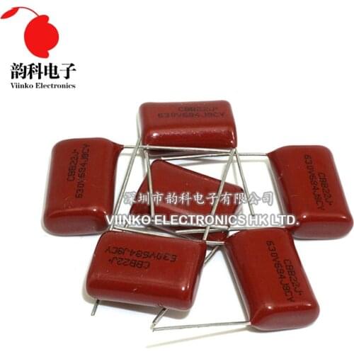 200pcs CBB Polypropylene film capacitor pitch 20mm 630V 400V 680nF 2.2uF 0.68uF