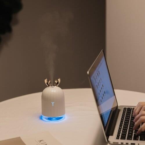 220LM Ultrasonic Air Humidifier home air humidifier mini essential oil diffuser office car usb nebulizer with les light