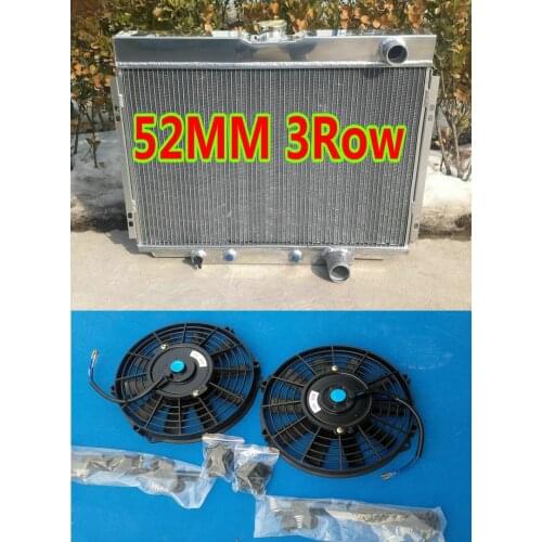 3 ROW Aluminum Radiator + fans FOR 1967-1970 Ford Mustang/Fairlane 500/Ranchero/Mercury Cougar/XR7 V8 302 67 68 69 70