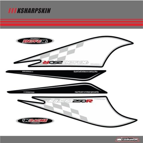 Rear Fairing Number Board KSHARPSKIN 3D Gel Protector for KAWASAKI 250R 2008-2012