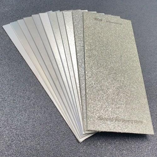 80-3000 Grit Kitchen Diamond Sharpening Stone Knife Sharpener Sheet Knife Grinding Tools Sharpener Garden Abrasives