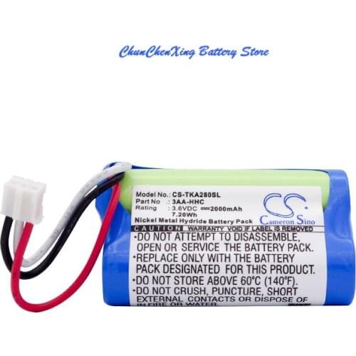 Cameron Sino 2000mAh Battery 3AA-HHC for TDK Life on Record A28, Life on Record A28 Trek Flex