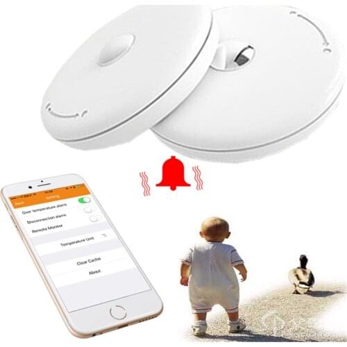 Bluetooth smart Babys location tracker with Thermometer Monitor from Smartphone Compatible with Apple & Android phones