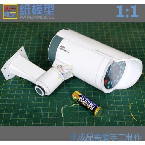 Surveillance Camera 3d Paper Model Puzzle 1:1 Handmade DIY Stereo Simulation Origami Paper Model