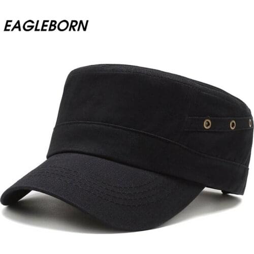 Hat Men Spring Summer Military Hat Outdoor Casual Flat Cap Summer Sun Visor Dad Hat Sun Hat Men Women Black Green Military Cap
