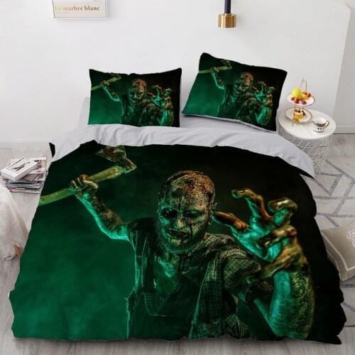 3D Demon Design Bedding Set Comforter Quilt Cover Single King Queen Double Single Size Home Textile
