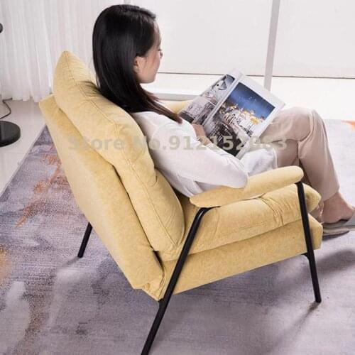 Lazy sofa tatami bedroom backrest net red small apartment balcony single sofa foldable leisure reclining chair