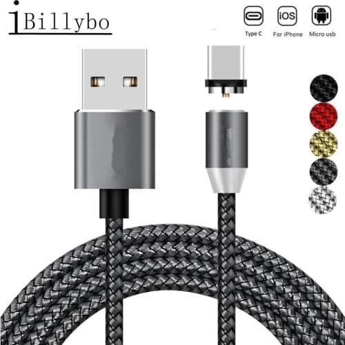 LED Magnet Cable Xiaomi Mi 9 9T A3 lite CC9 CC9e Redmi Note 7 Type C Magnetic Charge line USB Fast Charger For Samsung S8 S9 A50