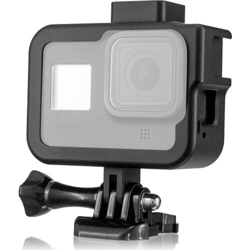 Aluminum Alloy Camera Cage Metal Protective Housing Case with Screw Screw Driver Adapter Replacement for GoPro Hero 8 Camera