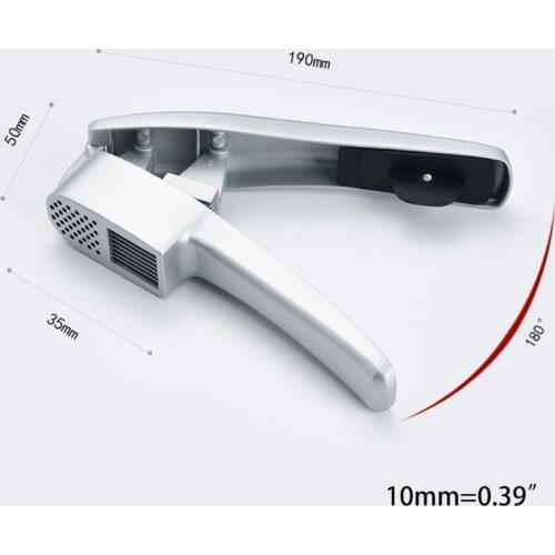 Multifunction 2 in 1 Aluminum Alloy Garlic Presser Crusher Press Slicer Mincer AXYC