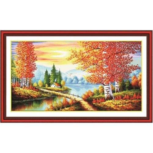 Good splendid cross stitch kit 14ct 11ct count print canvas stitching embroidery kits for audlt