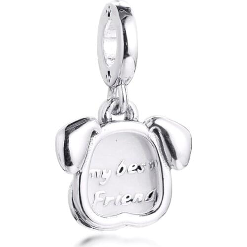 New Charms 925 Silver Original Fit Pandora Bracelets Sterling Love My Pet Dog Charm Beads for diy Women Jewelry