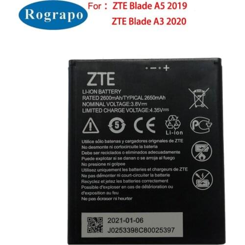 2600mAh Replacement Mobile Phone Battery For ZTE Blade A5 (2019) Accumulator