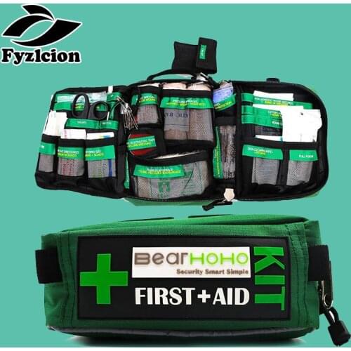 Hunting Outdoors Car Luggage School Hiking Survival Kits First Aid Kit Bag 165-Piece Emergency Medical Rescue Workplace