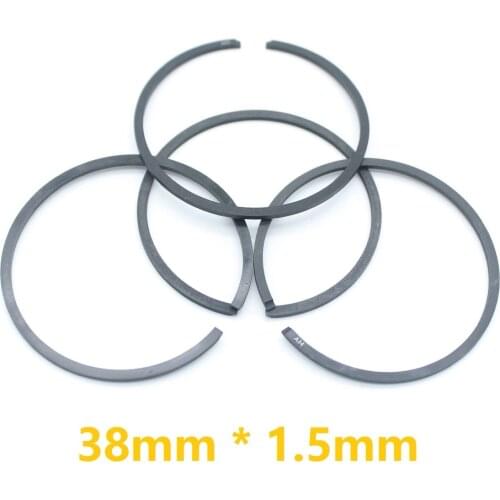 4pcs/lot 38mmx1.5mm Piston Ring For Poulan Craftsman Husqvarna Chainsaw Trimmer Brushcutter Replacement Spare Part 530029805