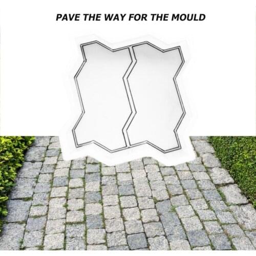 DIY Path Maker Paving Cement Brick Mold Outdoor Courtyard Garden Stone Road Manually Concrete Carving Pavement Tool