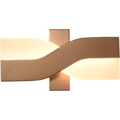 Modern LED Wall Sconces 350 Degree Rotatable Wall Lamp 6W Warm Light, Iron + Acrylic Wall Sconce Lighting for Bedroom Bedside