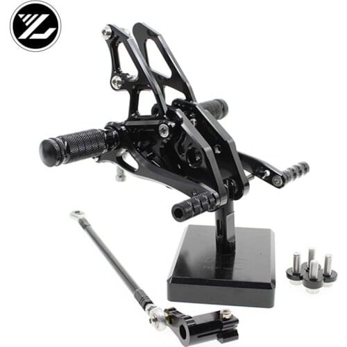 CNC Verstelbare Rearsets Achter Set Motorfiets Footrest Moto Pedaal pedal For Yamaha YZF R15 R25 YZFR15 2012-2017 2013 2014 15
