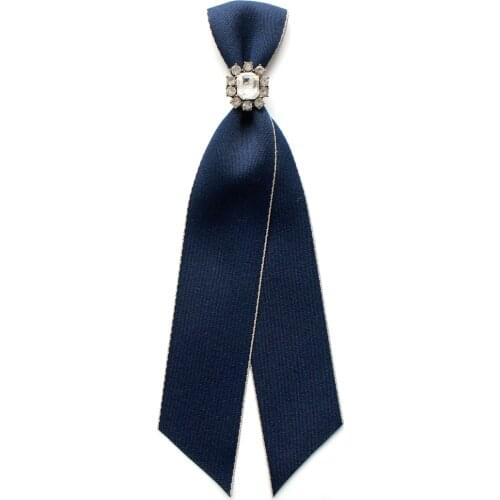 Stewardess Bank Profession Bow Tie Womens Korean Style New Shirt Neckline Accessories Handmade Rhinestone Small Tie Jewelry