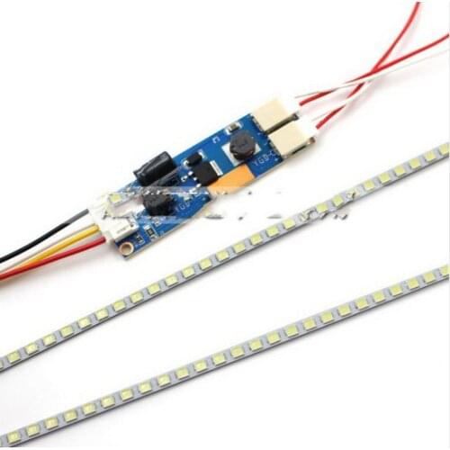 Highlight Dimable LED Backlight Lamps Update LED Light for 19'' 20''22'' 24'LCD Monitor 2 LED Strips+Board Set 540mm