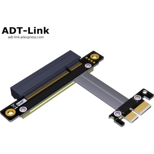 Pci-e x8 x1 extension Cable for x1 pcie 1x to 8x support network card SSD hard disk card ADT pci express 3.0 1x 8x 8G/bps