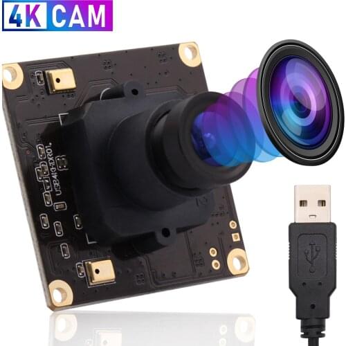 Webcam 4K 3840x2160 CMOS Sony IMX317 Mini USB with Cameras Video Surveillance USB Camera Board for Industrial, Machine Vision