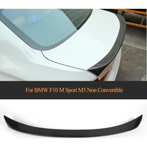5 Series carbon fiber Rear Trunk Boot Lip Wing spoiler for BMW F10 M Sport M5 2012-2016 Non Convertible 525i 528i 535i 550i