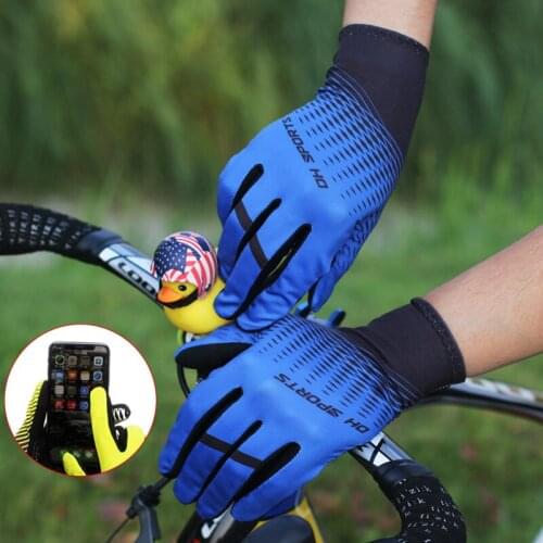 DH Sport Road Bike Cycling Gloves Touch Screen mtb Bicycle Gloves Full Finger Gel Women Men Motorcycle Riding Glove Long Wrist