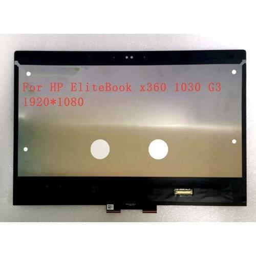 13.3" inch LCD For HP EliteBook x360 1030 G3 13.3 LED Touchscreen FHD 1080P B133HAN05 30Pin 2 in 1 Notebook LCD Screen