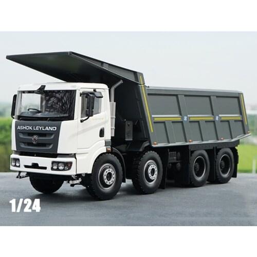 1/24 India Ashok Leyland Captain dump truck Diecast metal vehicle toy Alloy car model adult gift souvenir present display show