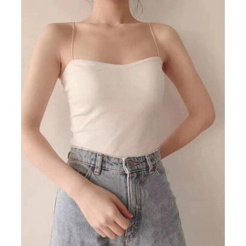 2021 Fashion Summer Tops Elastic Straps Sexy Crop Tops for Women Clubwear Party Cami Sleeveless Tank Tops Cropped Vest Plus Size
