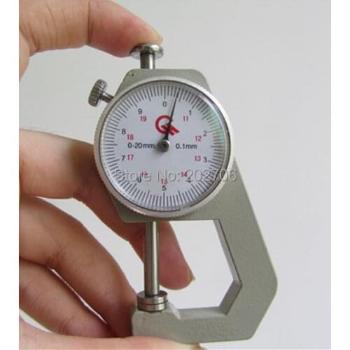 3pcs/lot! 0-20mm leather Thickness Gauge thickness tester thickness gauge dial thickness gauge