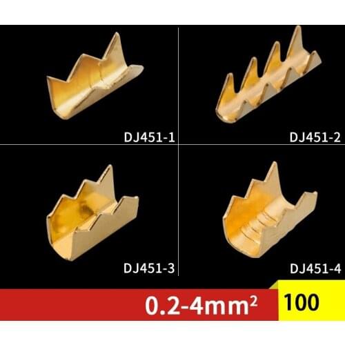500pcs/lot 451 U-shaped terminal tab cold inserts connectors cold terminal small teeth fascia terminal,0.3-0.8mm2