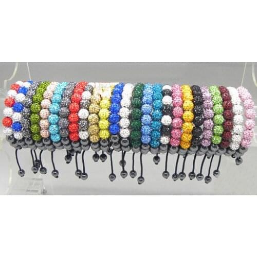 Free shipping yhrt3 Best micro pave CZ Disco Ball Beads Bracelet fasion Gift jewelry Discount crystal