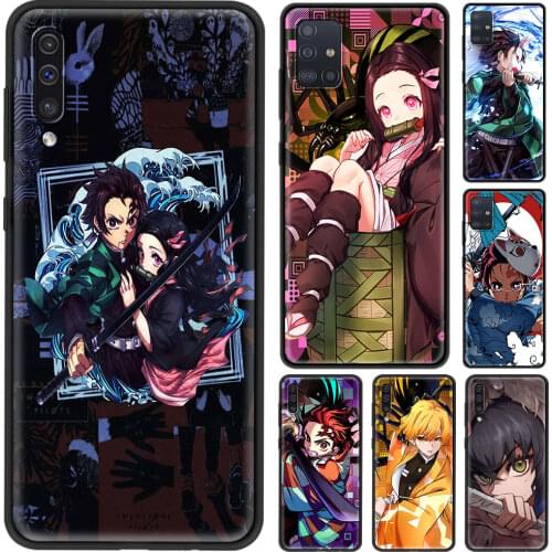 Smartphone Case for Samsung Galaxy M31s M51 M31 M62 M30s M21 M11 M01 Cover Anime Character Kimetsu No Yaiba Shell