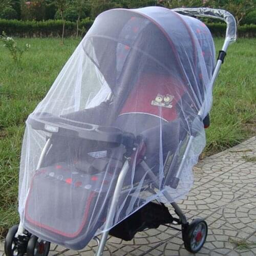 New Newborn Toddler Infant Baby Stroller Crip Netting Pushchair Mosquito Insect Net Safe Mesh Buggy White