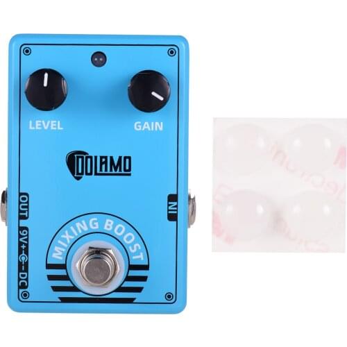 Dolamo D-10 Mixing Boost Guitar Effect Pedal with Level Gain Controls and True Bypass Design for Electric Guitar Accessories