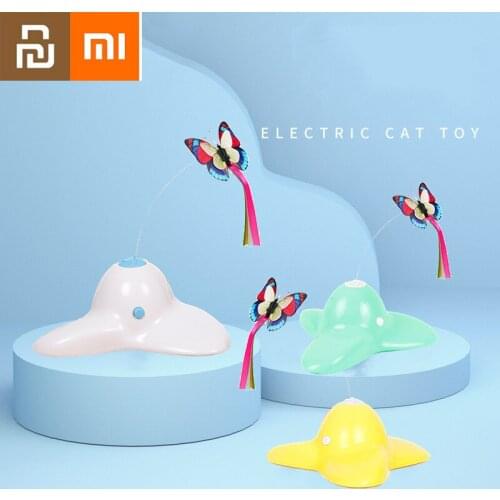 Xiaomi Pets Electric Toy Butterfly Flying Cats Toy Interactive Funny Cat Toy Butterfly Funny Cat Rod Electric Funny Cat Stick MI