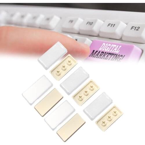 5 Pcs Double-layer Keycaps Removable Paper Clips Custom MX Switch Relegendable Keycap Shell Protection Transparent Keycap DIY