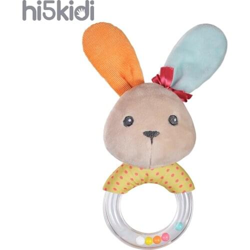 HI5KIDI Plush Toy Doll Newborn Baby Pure Cotton Cartoon Rabbit Hand Holding Plush Toy Children Birthday Gift Rabbit Plush Doll