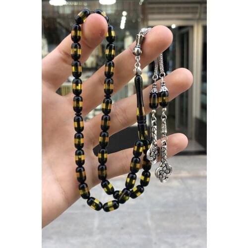 Islamic Tasbih Muslim Rosary Beads 33 Prayer Rosary For Men Bracelet For Men Accessory amber oltu amber stone Handmade Turkey