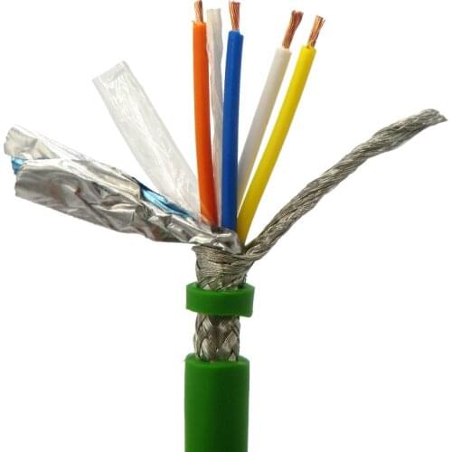 Profinet Bus Cable 4 core 0.38mm² 22AWG High Flexible Bus wire 5m