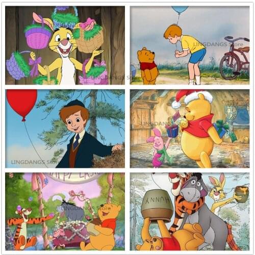Disney 5d Diy Diamond Painting Winnie The Pooh Poster Cartoon Movie Diamond Mosaic Embroidery Cross Stitch Kits Home Decor Gift