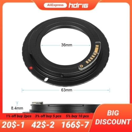 HDRiG AF Confirm M42-EOS Lens Mount Adapter Ring For Canon EOS 5D Mark III 5D3 5D Mark II 5D2 6D 70D 80D 650D 750D 700D