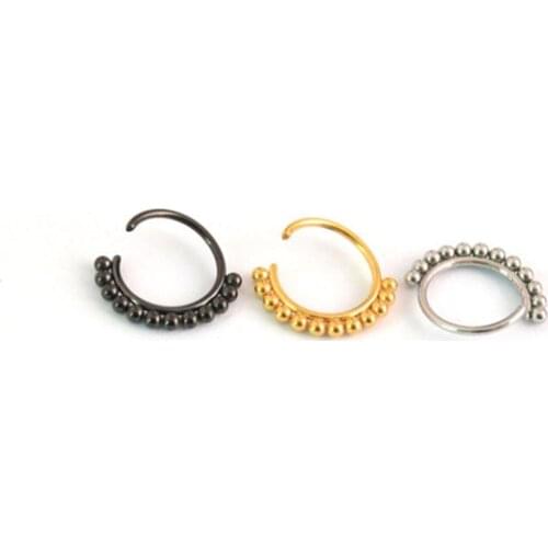 3 Colors Twist Rounded Unisex Nose Ring Vintage Personality Nose Nail & Nose Rings For Men Women Nose Nail Earrings Jewelry Gift